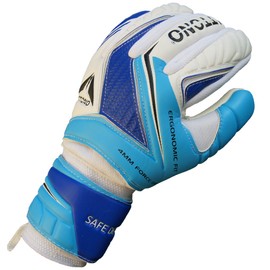 ATTONO Professional Goalkeeper Gloves "Safe Defence" Goalkeeper Gloves with Fingersave - Size 10