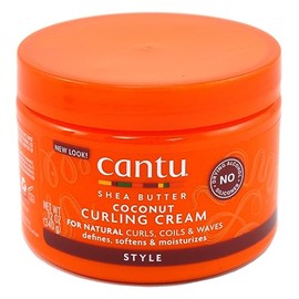 Cantu Natural Hair Coconut Curling Cream 12 Ounce Jar (354ml) (3 Pack)