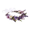 IWOWHERO Lightweight Faux Floral Wedding Headband with Simulated Flowers Elegant