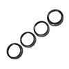 4pcs AC Switch Ring Aluminium Alloy Stylish Rustproof Center Console