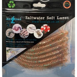 Ragworm 15cm 6 x 6" Infused with Natural Ragworm Flavour Life like Artificial Sea fishing lure LRF