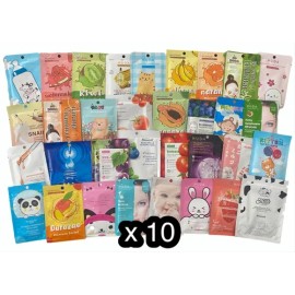 Paquete 10 Mascarillas Hidratantes + Serum Ácido Hialurónico