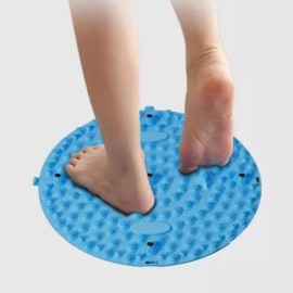 원형 발 지압판 휴대용 매트 발바닥 혈액순환 건강 Round Foot Massage Plate Portable Mat for Blood Circulation and Health