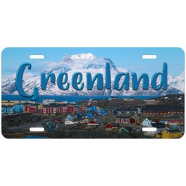 Greenland Mountains Novelty Car License Plate