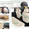 Leather Car Seat Cover for Front Pair, Anti-slip Universal Light