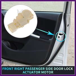 FUELHOOD Front Right Passenger Side Power Door Lock Actuator Motor for Hummer H3 2006-2010 for Hummer H3T 2009-2010 Door Latch Actuator Assembly Replace No.15855972 Beige Premium Fit Design