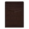 FOSSIL Andrew Emboss Card Case Brown Croco, Brown Croco.