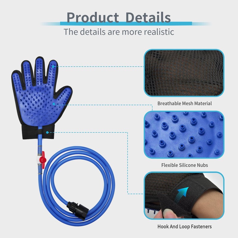 Busteelight Dog Shower Attachment & Dog Washing Hose Attachment –