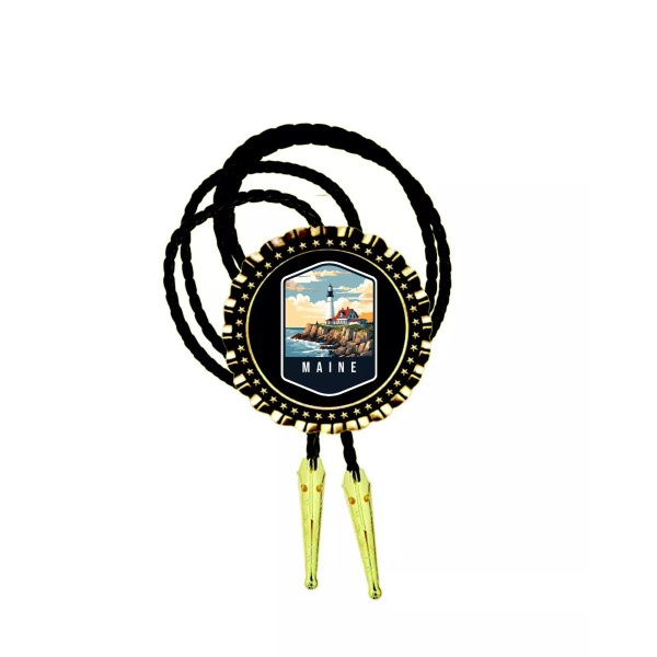 Neckties clothing accessories photo art custom made bolos Maine State