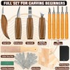 Wood Carving Kit, 23pcs Wood Carving Tools with 4 Wood