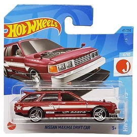 Hot Wheels - Nissan Maxima Drift Car - HW J-Imports 4/10 - HKJ12 - Short Card - Dark Red - Mattel 2023