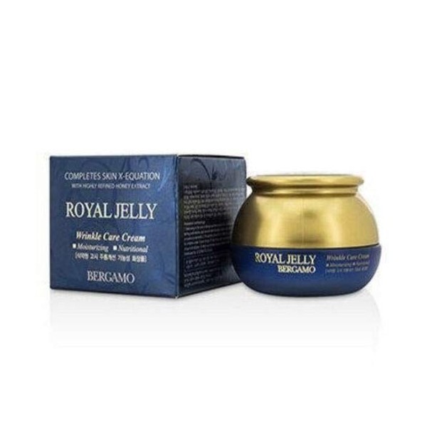 Bergamo Korean Natural Pure Organic Royal Jelly Extract Moisturizing Nutritional Wrinkle Care Anti Aging Cream 50g