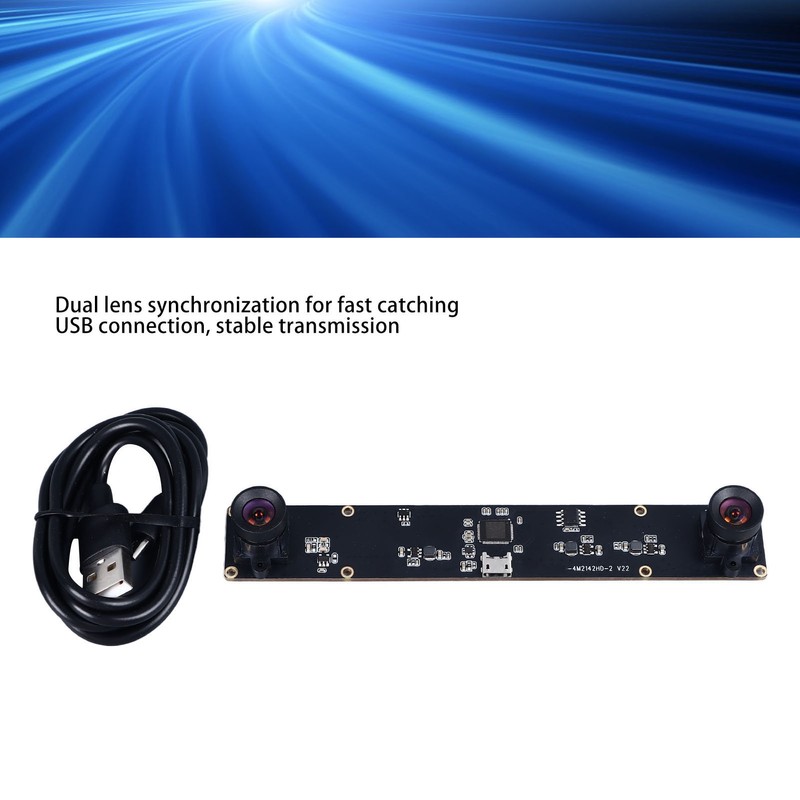 USB Camera Module 4MP 1080P Dual Lens Synchronization Webcam Board