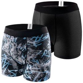 Carer 2er Pack Inkontinenz Pants Männer wiederverwendbare Baumwoll-Boxershorts Inkontinenz mit ergonomisch geformtem 100 ml Saugkissen für leichte Urinleckagen funktionale Herrenunterwäsche Größe M