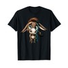 Cute Cartoon Donkey Character Illustration For Kids T-Shirt