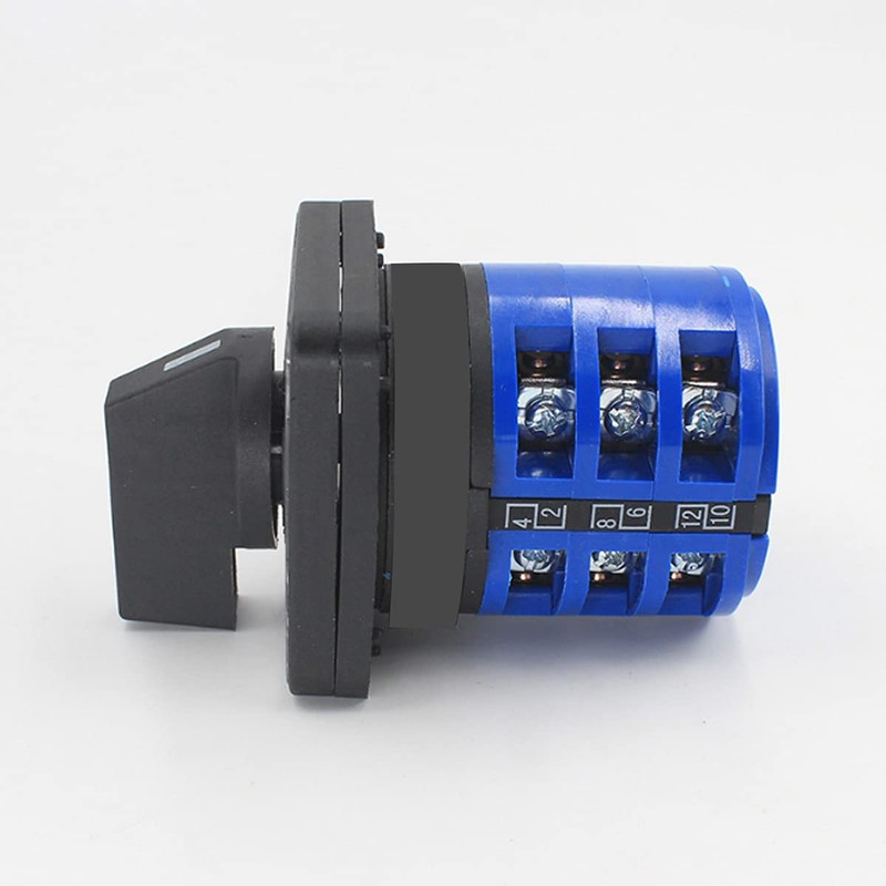 1Pcs Universal Changeover Selector Switch, Power Transfer Switch, 4 Positions
