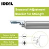 Ideal Security Screen Door Closer, 9”, Silver