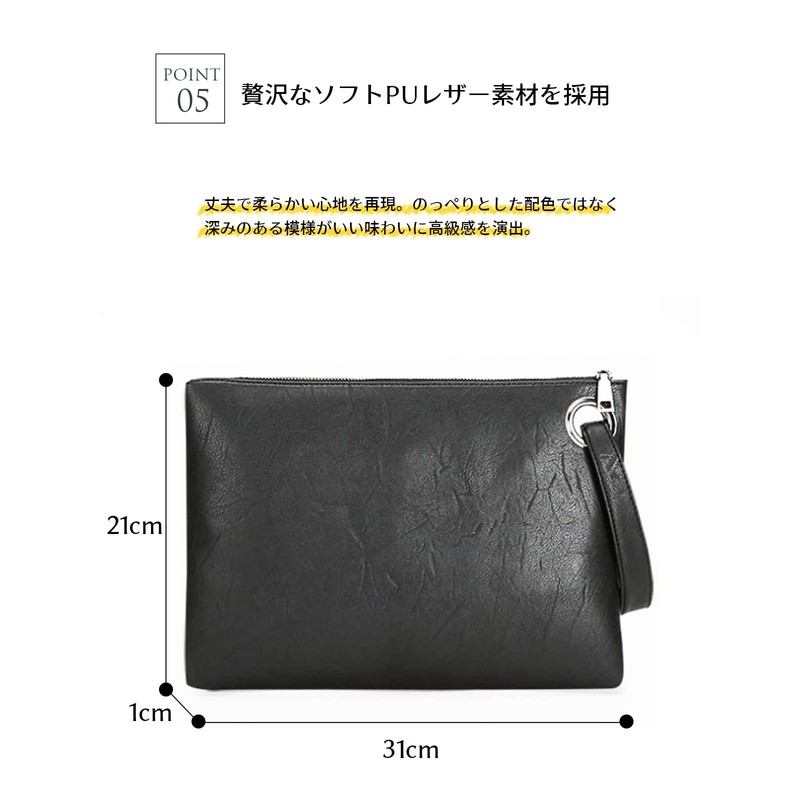 B EST 2006 BILLION WORKS Clutch Bag, Second Bag, Men's,