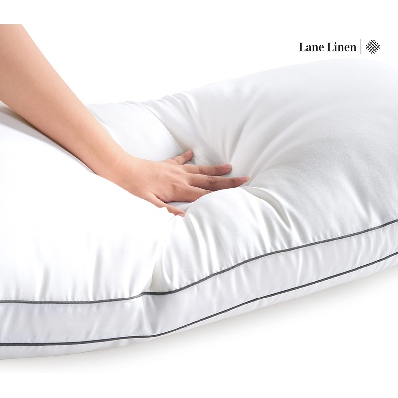 LANE LINEN Bed Pillows Standard Size Set of 2, Medium