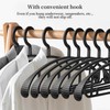 Plastic Clothes Hanger, Extra Thick Plastic Wide Shoulder Adult Slip