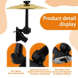 Car Cymbal Vent, 2025 Upgraded Car Cymbal Vent Mini Drum Makes Your Driving More Fun, Easy to Install and Durable, Suitable for All Types of Vehicles