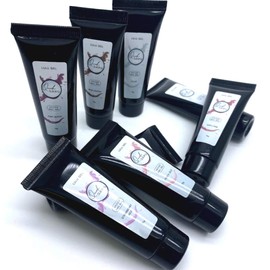 LULUGEL Polygel Set of 8 Quick Building Gel, 0.5 oz (15 g), Base Gel, Color Gel, Length Gel, Gel Nails, Sculpt, Nail Lengths (0.5 oz (15 g), 8 Colors Set