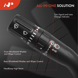 A-Premium Turn Signal Switch, Front Rear Windshield Wiper Washer Multifunction Switch Lever Compatible with Ford Explorer 2016-2019, Police Interceptor Utility 2016-2019