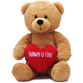 Hollabears Extra Large 16" Shawty U Fine Teddy Bear Funny and Cute Plush Gift