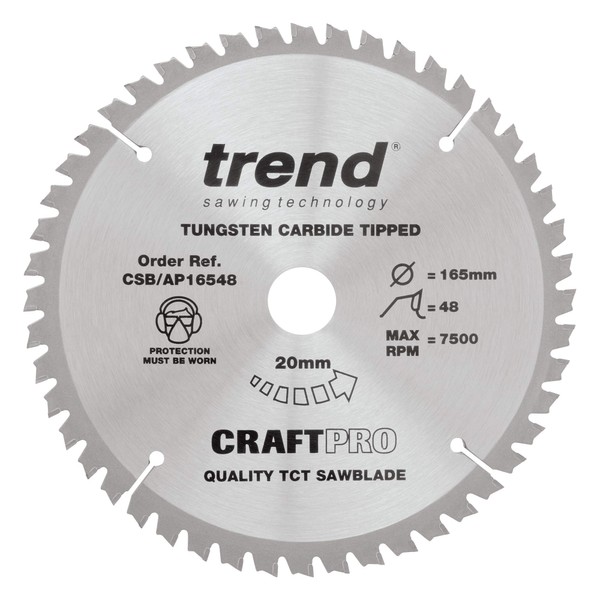 Trend CSB/AP16548 165 x 48 teeth x 20 Craft Saw Blade