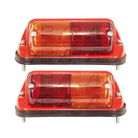 APUK PAIR of Rear Fender Light Lamps & Indicators Replacement for Massey Ferguson 135 148 Tractor