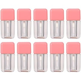 NOLITOY 10 Tubos Mini para Brillo Labial Vacíos de Abs, Capacidad 4ml, Livianos y Perfectos para Uso en Casa y DIY