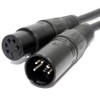 kenable Pulse DMX Spiral Shielded Insulated 5-Pin Male to Female