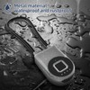 Dhiedas Fingerprint Gate Lock, 3.6'' Long Cable Fingerprint Lock, Smart