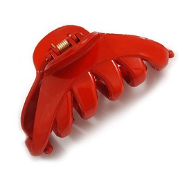Avalaya Large Orange Acrylic Hair Claw - 95mm Across