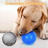 Squeaky Spike Ball for Dogs, 3.5 inch Durable Rubber Chew