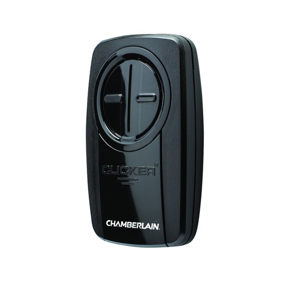Chamberlain Group KLIK3U-BK Clicker Universal 2-Button Garage Door Opener Remote with Visor Clip, Black