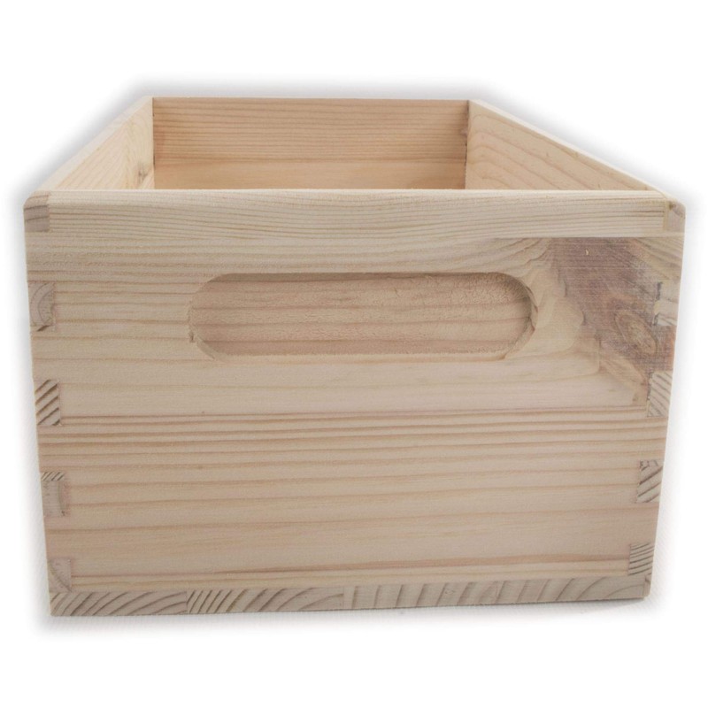Wooden Open Crate Box 25 x 16 x 11 cm