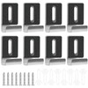 8 Pcs Mirror Clips, Stainless Steel Mirror Brackets, Mirror Mounting