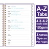 Address Book with Alphabetical Tabs - Telephone & Address Book
