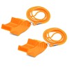Plume'CHJ Whistle, 2-Pack Fish Shaped Pearl-Free Plastic Whistle with Lanyard，Sports