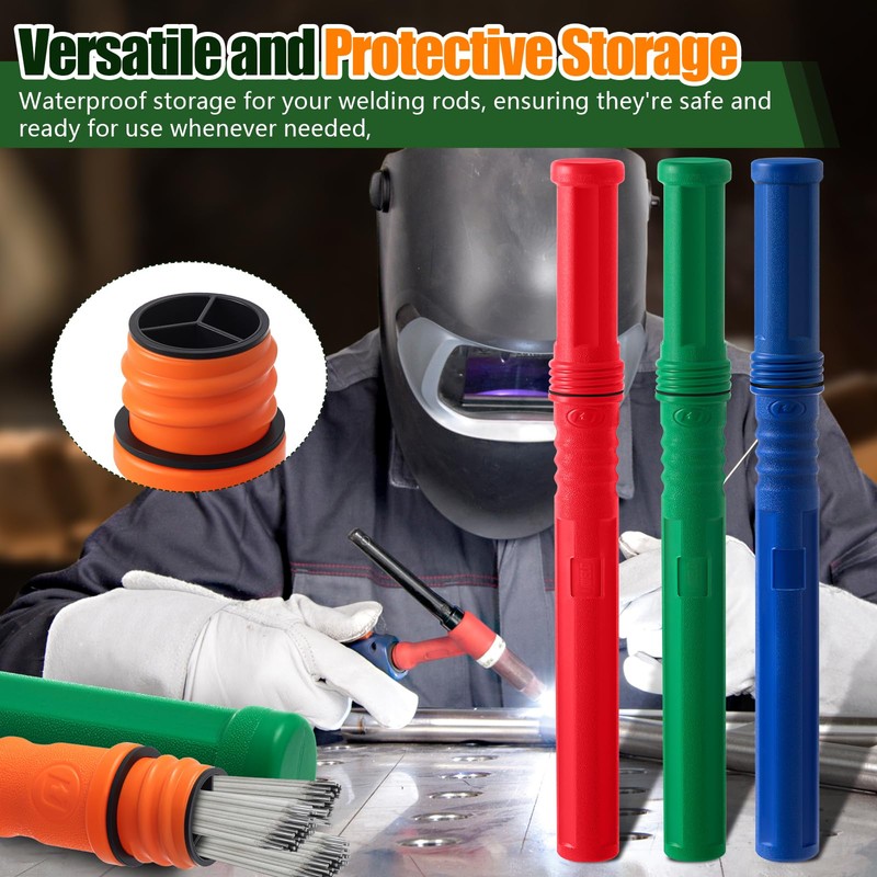 Tandefio 4 Pcs Welding Rod Storage Tube 40 Inch Tig