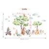 Grandora DL802-2 Forest Animals Wall Sticker for Children's Room Baby