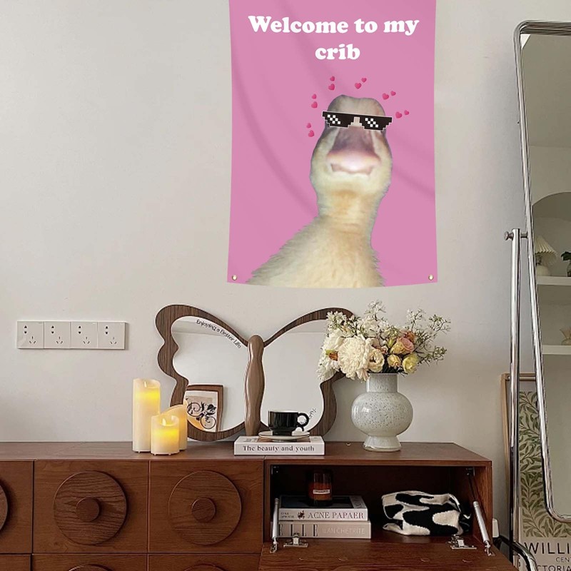 Welcome to My Crib Flag Hip Hop Sunglasses Dizzy Duck
