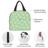 DADABULIU Lunch Bag Daisy Flower Green Insulated Lunch Box Cooler