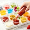 Szsrcywd 50 Sets 4 Oz Plastic Portion Cups with Lids,Clear