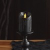 Luminara Wax Drip Flameless LED Candle, Black 3" x 4.5",
