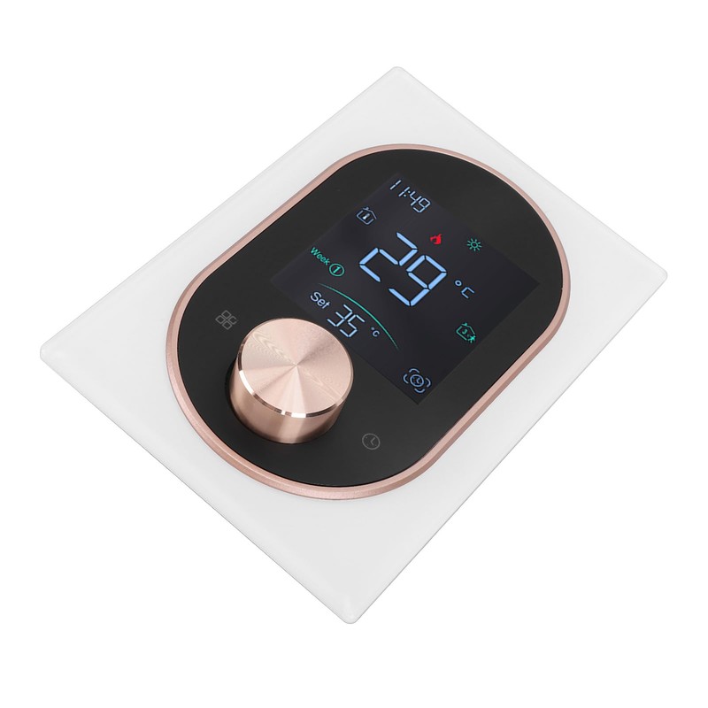 Smart Color Thermostat for Electric Heater LCD Programmable Touchscreen Control