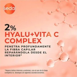 Shampoo Sedal Care+ con Ácido Hialurónico y Vitamina C para Cabello Seco 620 mL