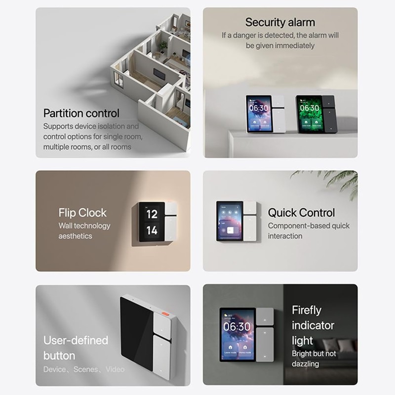 Snblzhef Tuya Smart Touch Screen 3.5 Inch WiFi Panel Scene