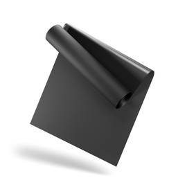 LILENO SPORTS Floor Protection Mat [60 x 120 cm] Black - Treadmill Mat 1 mm Thickness - Fitness Underlay Mat for Cross Trainer, Roller Trainer and Other Fitness Equipment - Also as a Yoga Mat